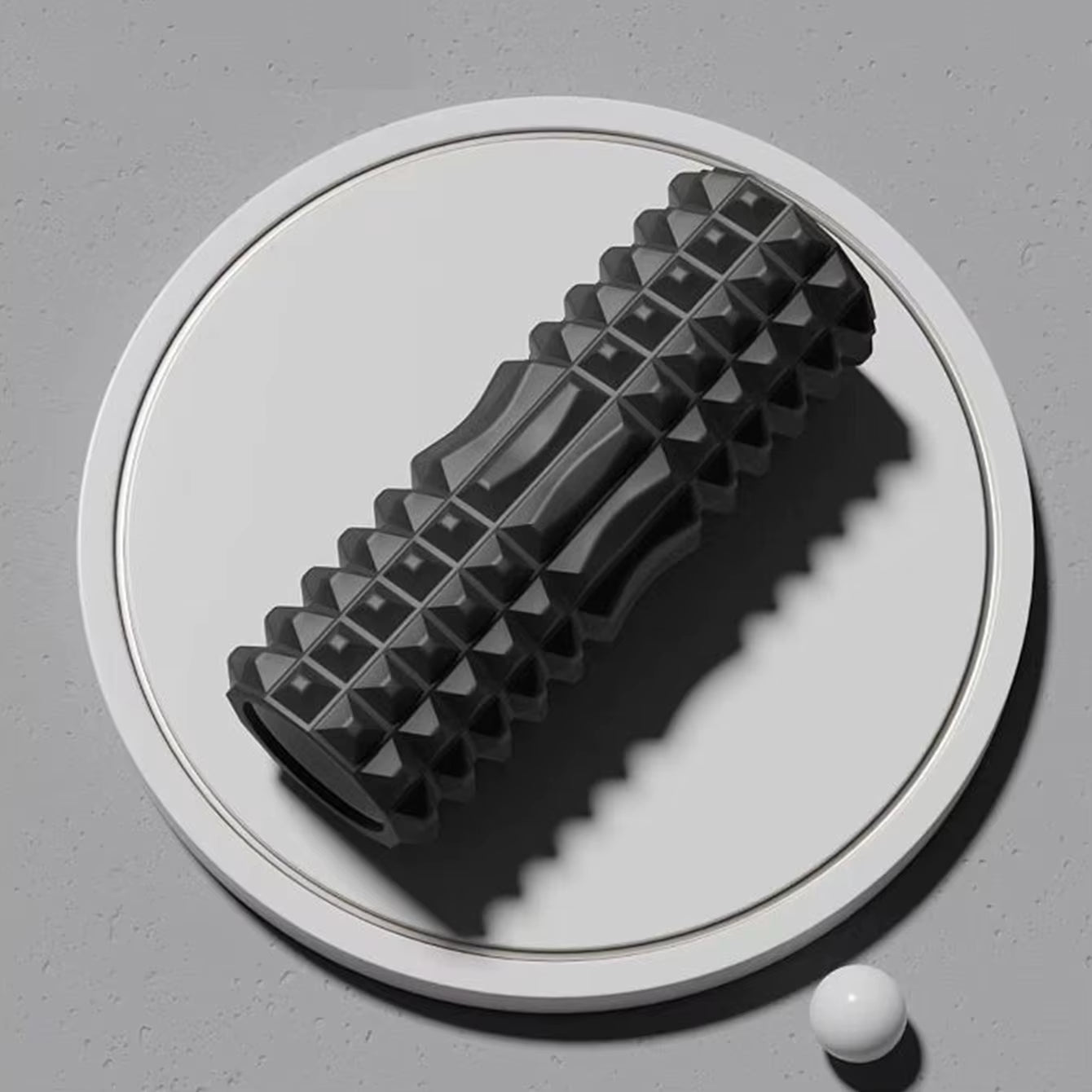 Crescent Solid Foam Axis 45*13Cm Yoga Post Ideal for Fitness, Yoga, Pilates and Muscle Relaxation