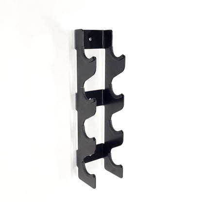 Wall-Mounted Small Dumbbell Rack - Compact Hand Weight Storage for Light Weights (Up to 4" / 10Cm Diameter) Home Gym Space-Saving Organizer