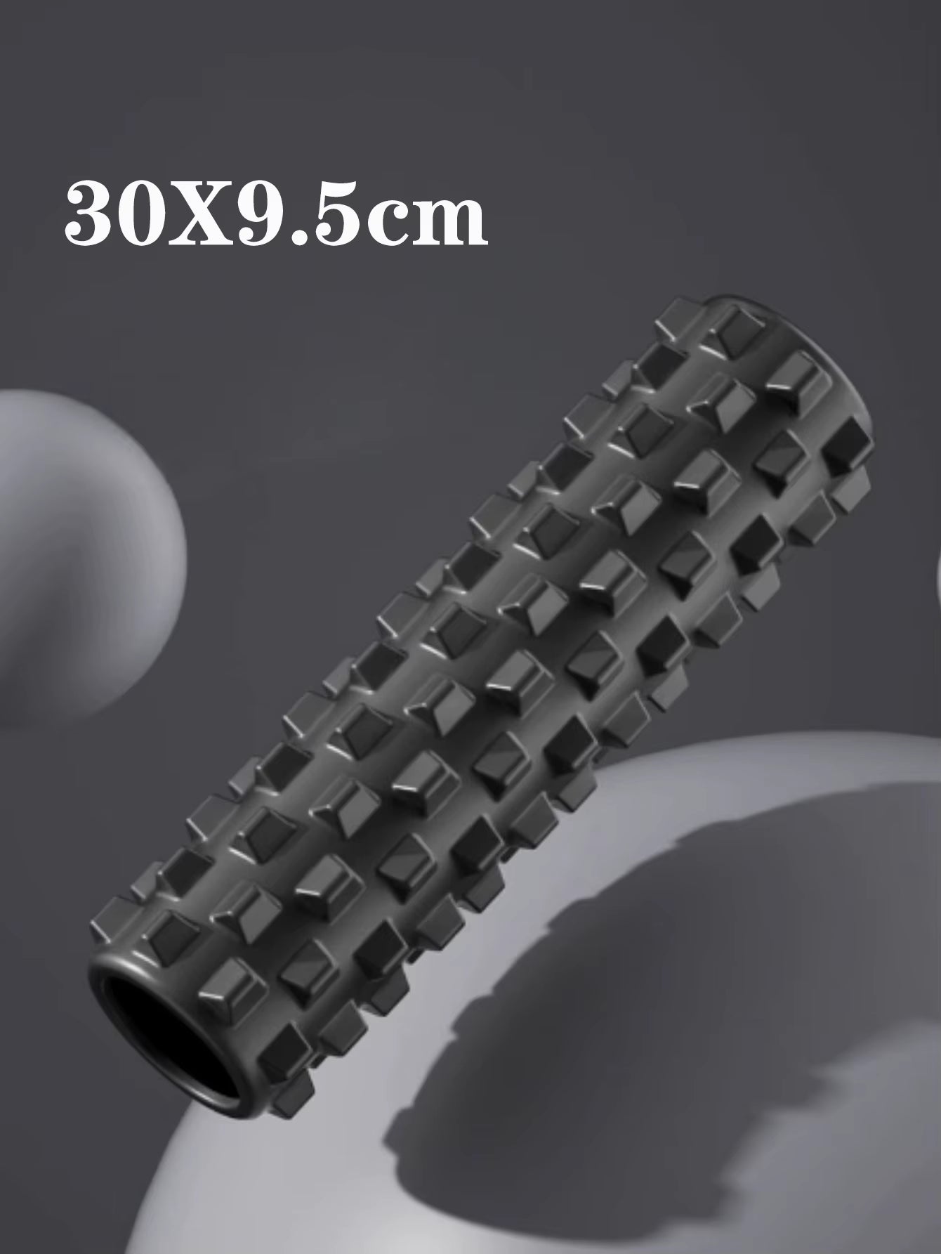 Crescent Solid Foam Axis 45*13Cm Yoga Post Ideal for Fitness, Yoga, Pilates and Muscle Relaxation