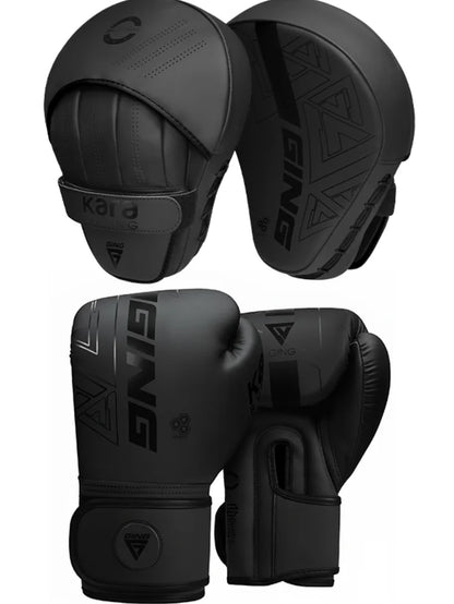 Boxing Pad and Glove Set,Curved Focal Target with Boxing Gloves,Suitable for MMA, Muay Thai,Taekwondo Martial Arts 4-14Oz Choose