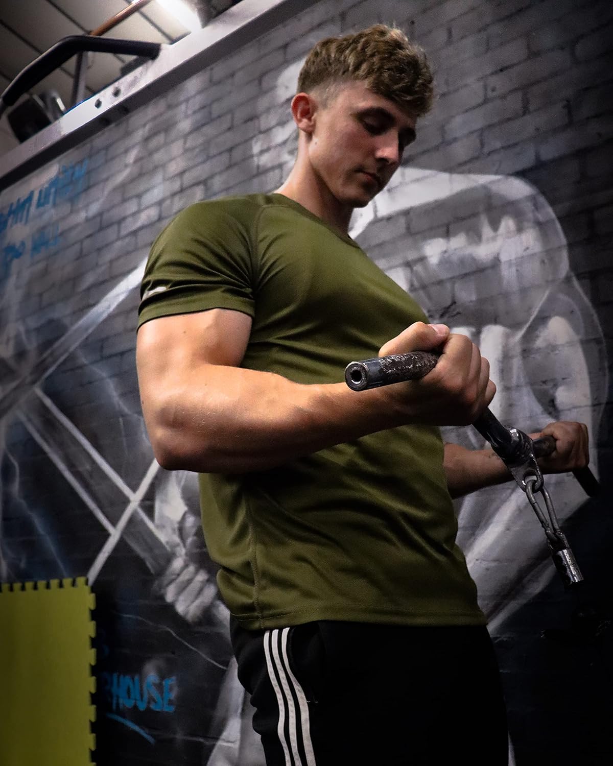 1/3 Pack Mens T-Shirts Quick Dry Short Sleeve Tops Adult Moisture Wicking Active Athletic Running Work Shirts