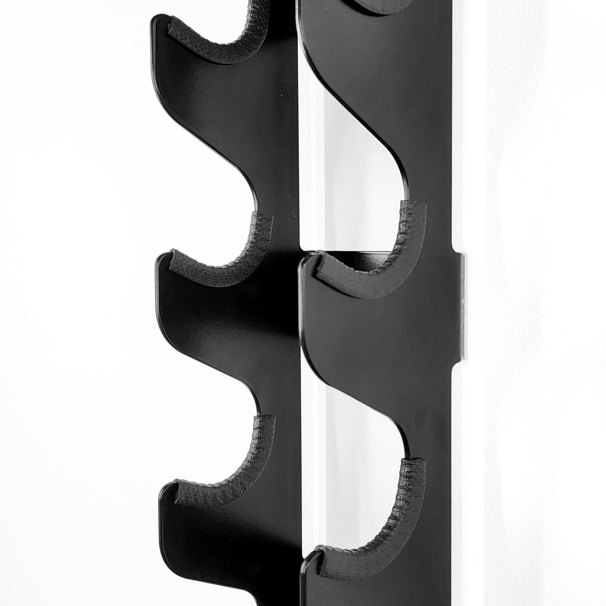 Wall-Mounted Small Dumbbell Rack - Compact Hand Weight Storage for Light Weights (Up to 4" / 10Cm Diameter) Home Gym Space-Saving Organizer
