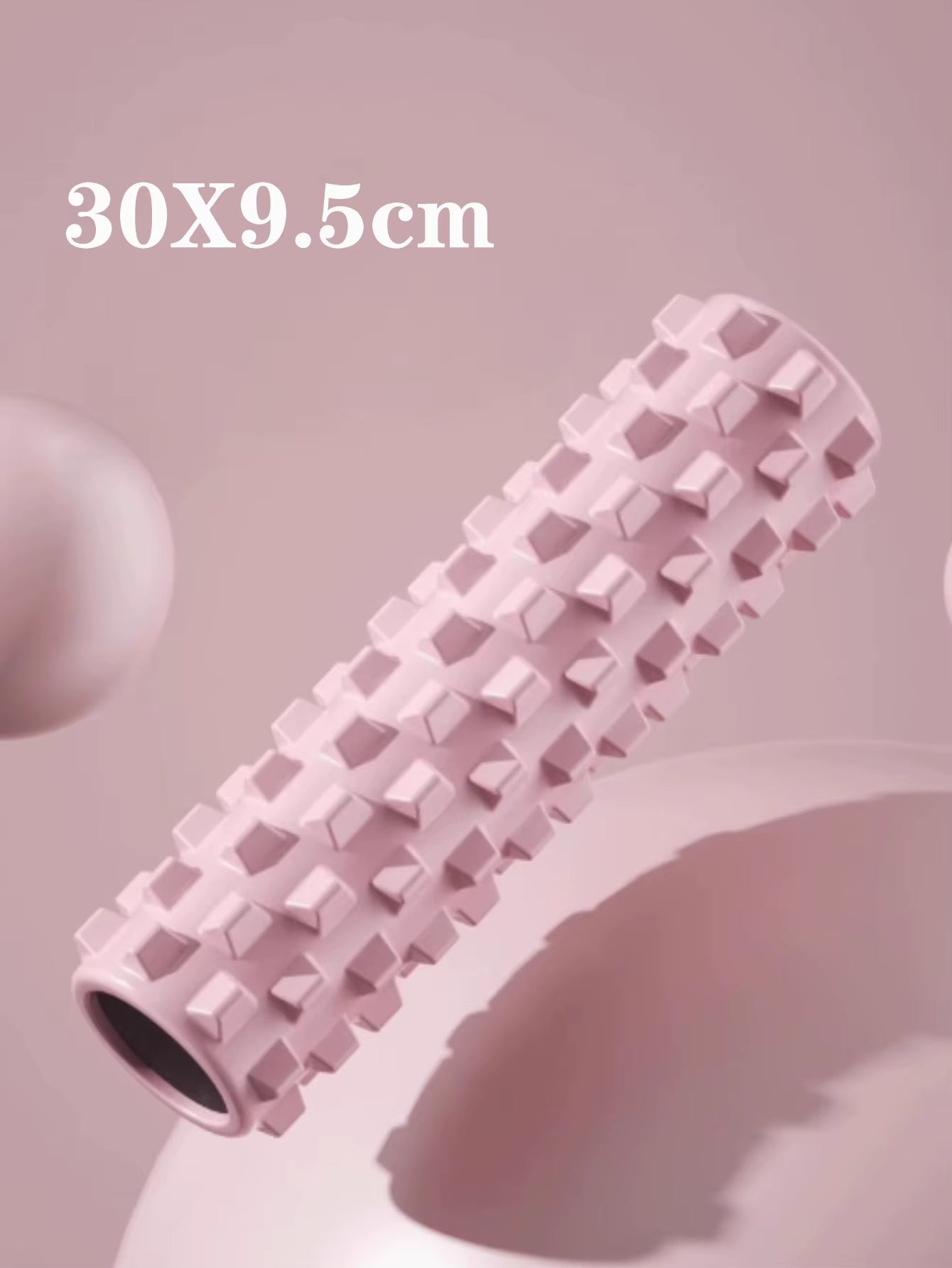 Crescent Solid Foam Axis 45*13Cm Yoga Post Ideal for Fitness, Yoga, Pilates and Muscle Relaxation