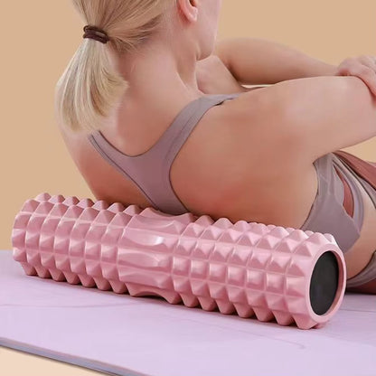 Crescent Solid Foam Axis 45*13Cm Yoga Post Ideal for Fitness, Yoga, Pilates and Muscle Relaxation