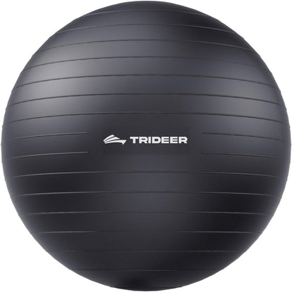 Exercise Ball for Yoga, Pilates & Fitness – Stability Ball Equipment for Home Gym & Office Chair, Core & Balance Training Accessories, Physical Therapy Equipment, Quick Pump Included, 5 Sizes