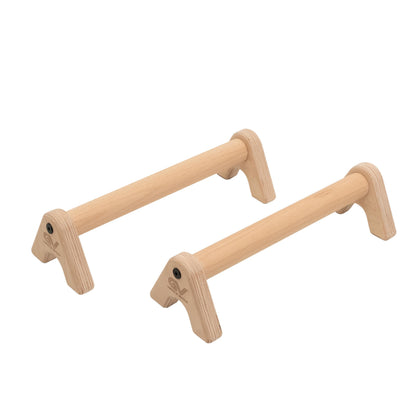Hardwood Parallettes; Push-Up Handles, 3 Cm Beech Push-Up Bars for Calisthenics & L-Sits