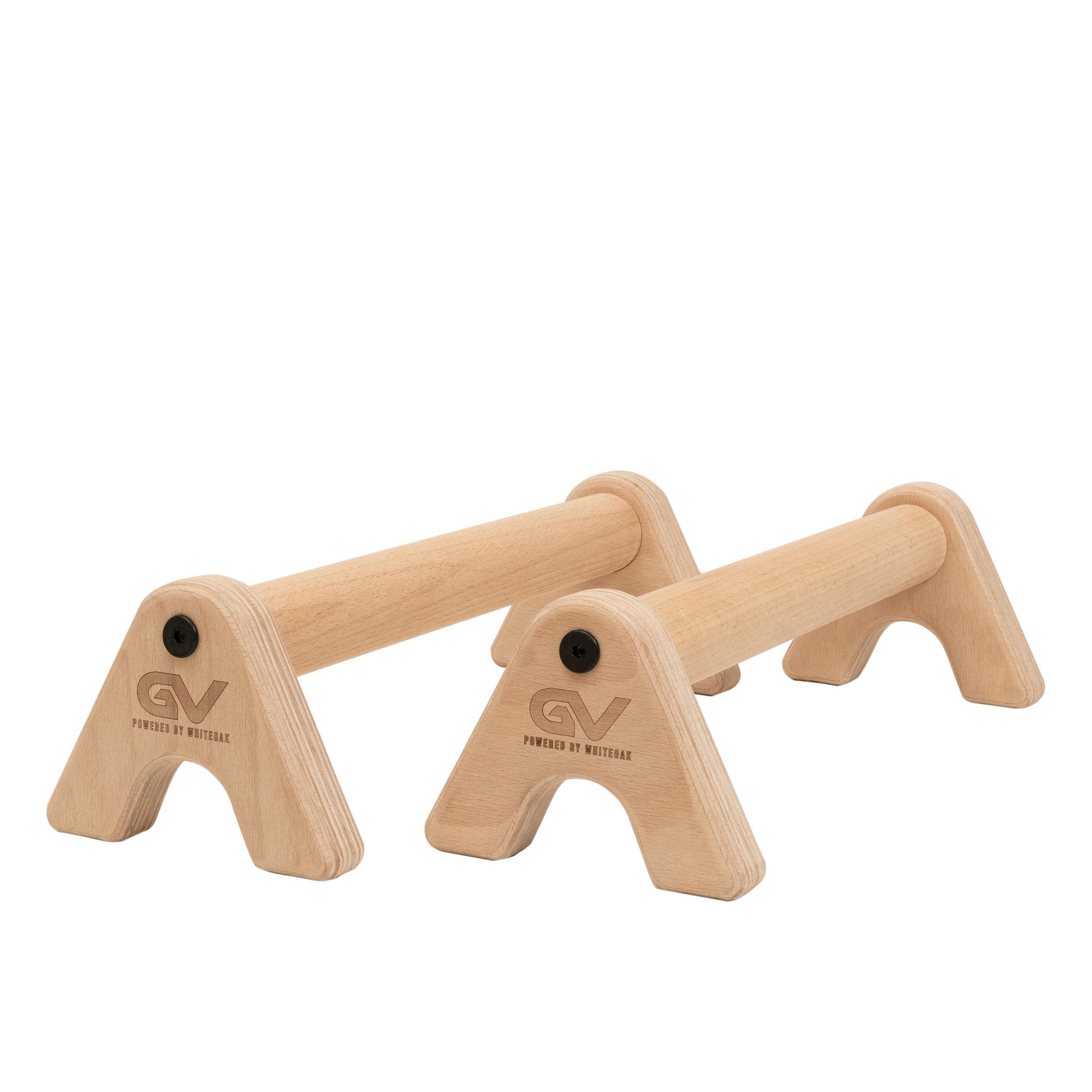 Hardwood Parallettes; Push-Up Handles, 3 Cm Beech Push-Up Bars for Calisthenics & L-Sits