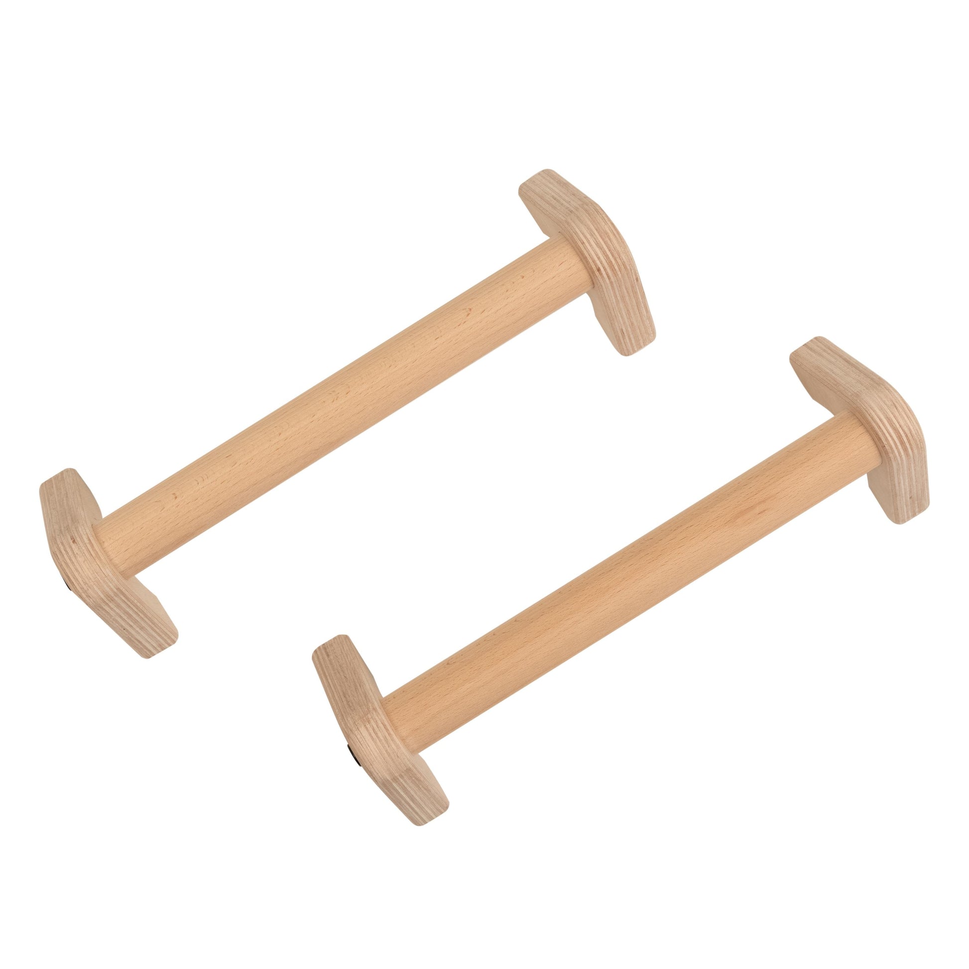 Hardwood Parallettes; Push-Up Handles, 3 Cm Beech Push-Up Bars for Calisthenics & L-Sits